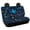 Airplane Route Map Print, variant on POLERO 250 Years of Freedom Non-Slip Replacement Seat Protectors, Set of 2 Waterproof All Weather Car Back Seat Cover for Auto Car Interior