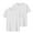 White, variant on dazeni 2 Pack Mens Short Sleeve T Shirt Solid Gym Workout Athletic Shirt Solid Comfy Cotton Tee Shirt Top S-3XL