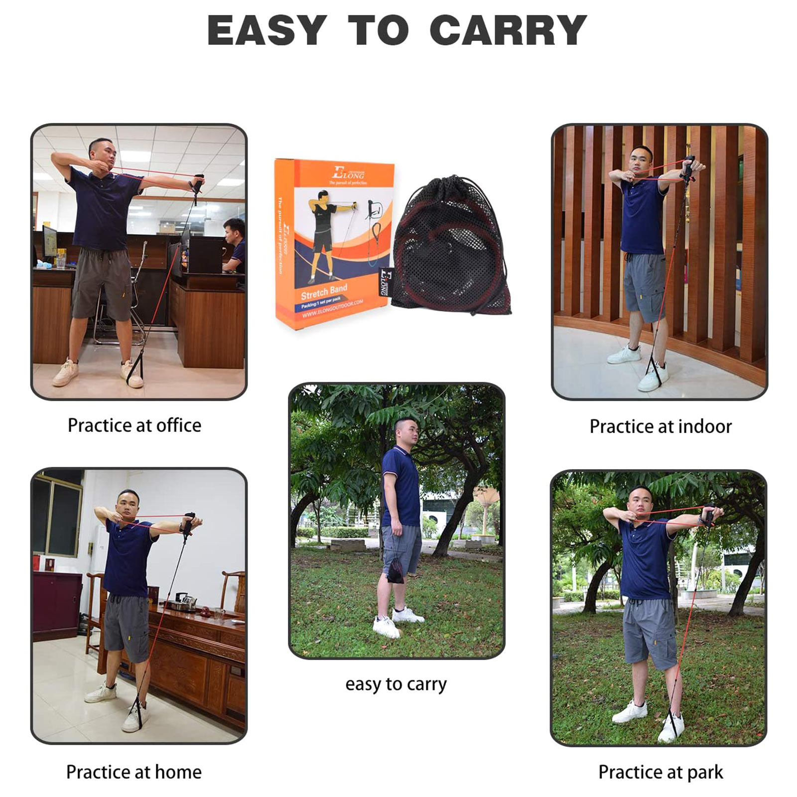Trainer Band Training, Portable Bow Handle Tension Hand Extensor Resistance Band Device