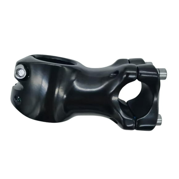 Potencia de bicicleta, accesorios para potencia de bicicleta, elevador de manillar para bicicleta de carretera, piezas de reparación Negro brillante