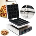thumbnail image 6 of Electric Belgian Waffle Baker Small Round 16-Grid Nonstick 50~300 Fast Heating, 6 of 18