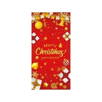 Cheapark Christmas Door Cover Decoration 78.7 X 35.4 Inches - Wrinkle-Resistant Festive Background for Home Entrance, Christmas, New Year & Winter Parties