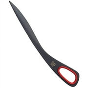 ALLEX Letter Opener Black Red 6.7" Sword Envelope Opener Knife, Japanese Stainless Steel Blade [Non-Stick Fluorine Coating], Mail Opener Paper Knife Tool All Metal, Made in JAPAN