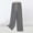 Silver plus size wide leg pants a1, variant on Cagogo Women's Plus Size Wide Leg Pants Striped Elastic Waist Flowy Casual Long Lounge Trousers Loose Summer Beach Workwear, Dark Gray S