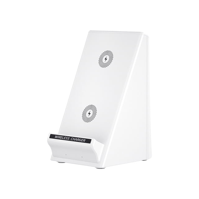 Cargador de Teléfono Inalámbrico 15W Soporte de Carga Inalámbrica Móvil de Escritorio de Carga Rápida Multifuncional Soporte Estable de Bobina Doble para Fácil Acceso Y Colocación