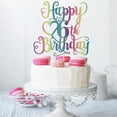 thumbnail image 4 of Topper para pastel LVEUD Feliz 6.º Cumpleaños con brillo, 4 of 7