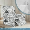 thumbnail image 3 of LedBack Spider Print Stretch Recliner Covers Washable Recliner Chair Cover 4 Pieces Reclining Slipcovers for Pets Easy to Install Furniture Protector, 3 of 8