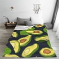 thumbnail image 5 of Pofeuu Fresh Avocado Print Ultra-Soft Micro Fleece Blanket,for Bed Or Sofa,All Season Throw Blankets Flannel Blanket-60"x50", 5 of 7