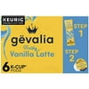 Gevalia Frothy 2-Step Vanilla Latte Espresso K-Cup Coffee Pods & Froth Packets Kit (6 Ct Box)