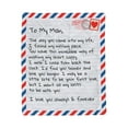 thumbnail image 2 of To My Man - Giant Love Letter Blanket - SS575, 2 of 4