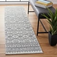 thumbnail image 2 of SAFAVIEH Tunisia Derren Geometric Runner Rug, Ivory/Black, 2' x 8', 2 of 7