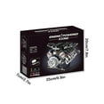 thumbnail image 3 of Fesfesfes V8 Engine Model Kit Mechanical Assembly Toys Car Engine Building Set Demonstration Realistic Automotive Engineering, 3 of 5
