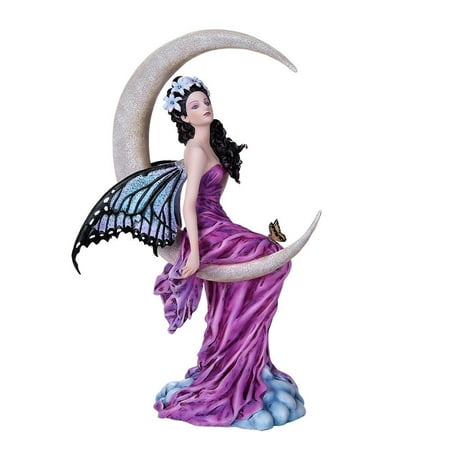 Collectible Figurines 11.5 inches Amethyst Moon Fairy Figurine Collectible Figurine Nene Thomas ()