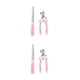 thumbnail image 1 of Tijeras de uñas para mascotas Billuyoard 2 unids/set Acero inoxidable rosa pequeña, 1 of 6