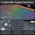 thumbnail image 3 of Funda con teclado WIWU para iPad Pro de 11 pulgadas, M4/M5 2024/2025, magnética, desmontable, 3 en 1, 3 of 8