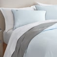 thumbnail image 4 of GAIAM® Relax 300 Thread-Count TENCEL Soft Reversible Comforter, King, Aqua/Gray, 4 of 7