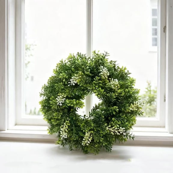 Home Decor Artificial Flower Wreath - Spring Summer Colorful, Decorative for Wall Window Courtyard Door Easter Wedding