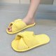 thumbnail image 5 of Zapatillas De Pana Toboganes de felpa suave de pana para mujer, toboganes antideslizantes para parejas en interiores (amarillo 38-39), 5 of 7