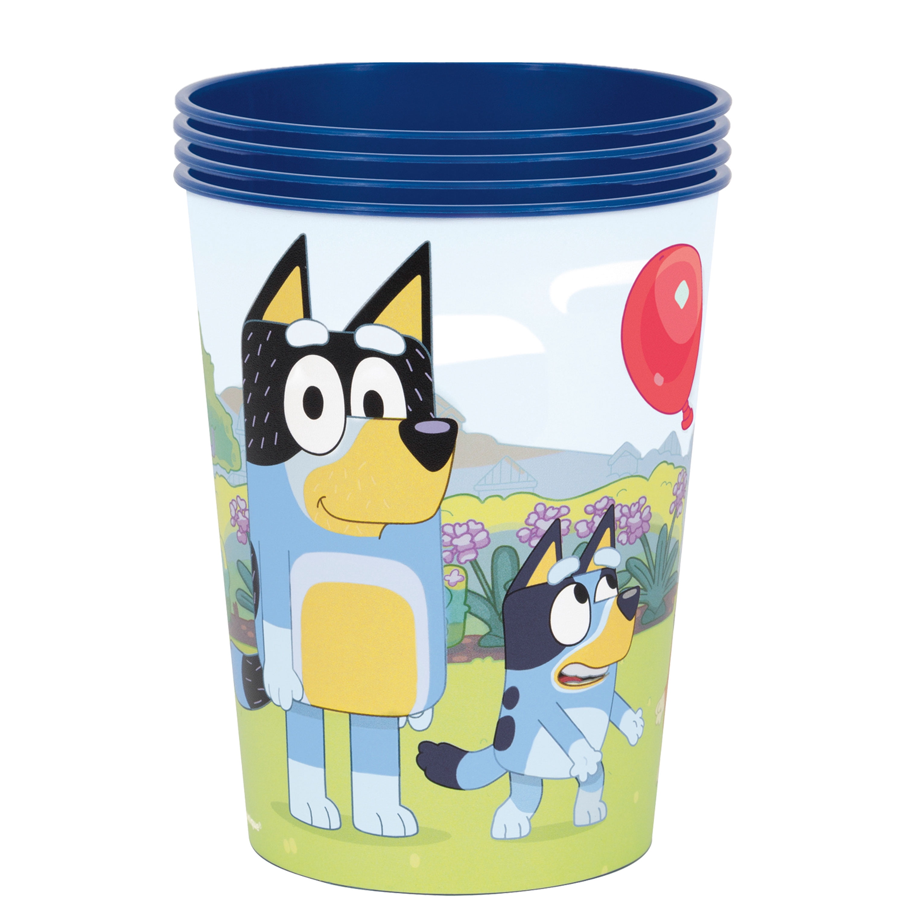 Bluey 4 Count 16oz Multicolor Plastic Cup