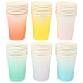 thumbnail image 2 of Disposable 48Pcs Gradient Color Paper Cups For Families Simple Design Suitable For Everyday Use And Picnics, 2 of 3