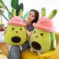 thumbnail image 3 of Peluche de conejo de aguacate para niños, almohada Kawaii para dormir, Linda muñeca Friut, juguete de peluche para niños, regalo de cumpleaños y Navidad, 3 of 4
