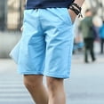 thumbnail image 5 of Xixinqiwan Mens Shorts Clothing under $ 5,Men's Linen Shorts Casual Classic Elastic Waist Short Summer Beach Lightweight Boardshort Loose Fit with Pockets, 5 of 9