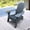 Gray, variant on Folding Chair 2pcs - Wooden Director With Blue Canvas Seat Cover. And Construction. Strong Bearing Capacity. Easy To Clean Breathable. Foldable For Transport Storage. Fits All Ages. 23.63 In. Depth,