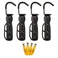 thumbnail image 1 of Greeniant Paquete de 4 perchas para bicicletas, patinete eléctrico montado en la pared, bicicleta de montaña, ciclismo de carretera, soporte de Ciclismo Gancho móvil Greeniant OD028590-01, 1 of 6