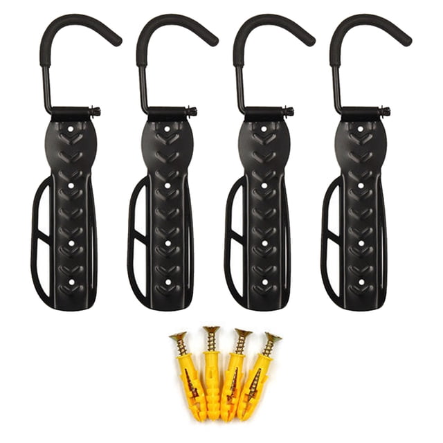 Greeniant Paquete de 4 perchas para bicicletas, patinete eléctrico montado en la pared, bicicleta de montaña, ciclismo de carretera, soporte de Ciclismo Gancho móvil Greeniant OD028590-01