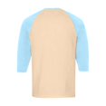 thumbnail image 5 of Gaukiv Men's Three Quarter Sleeve Shirts Contrast Henley Raglan Tees Color Block Baseball Shirts Beige L, 5 of 5