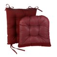 thumbnail image 4 of The Gripper Non-Slip Omega Jumbo Rocking Chair Cushions Set, Seat and SeatBack Pads, 1, Flame Red, 4 of 5