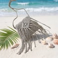thumbnail image 4 of PONPRNGY Crochet Bag Purse for Women, Crossbody Summer Beach Woven Purse Boho Bag with Tassels Macrame Vacation, 4 of 6