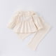 thumbnail image 4 of Korean Baby Girls' Clothes Set 0-4Y Lace Lotus Leaf Collar Top and Pants 2pcs Children's Outfit Spring Kid's Doll Shirt Suit, 4 of 6