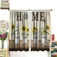thumbnail image 4 of Rustic Farmhouse Sunflower Blackout Curtains,Quotes Inspirational Motivational Positive Vintage Windows Treatments Rod Pocket Drapes for Girls Living Room Bedroom Kitchen 42x63in, 4 of 6