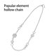thumbnail image 5 of Qarigey Colgante Suéter Collar Collares brillantes Moda Joyería delicada Vestirse Discoteca Fiesta Trabajo diario Ropa, zapatos y accesorios Miscelánea Blanco Qarigey AP015215-02, 5 of 6