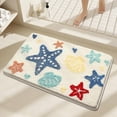 thumbnail image 3 of BZPIZ Cute Ocean Bathroom Rugs, Non Slip Super Absorbent Beach Bathroom Rug Quick Dry Bath Mat for Shower Floor, Kitchen Decor, 3 of 6
