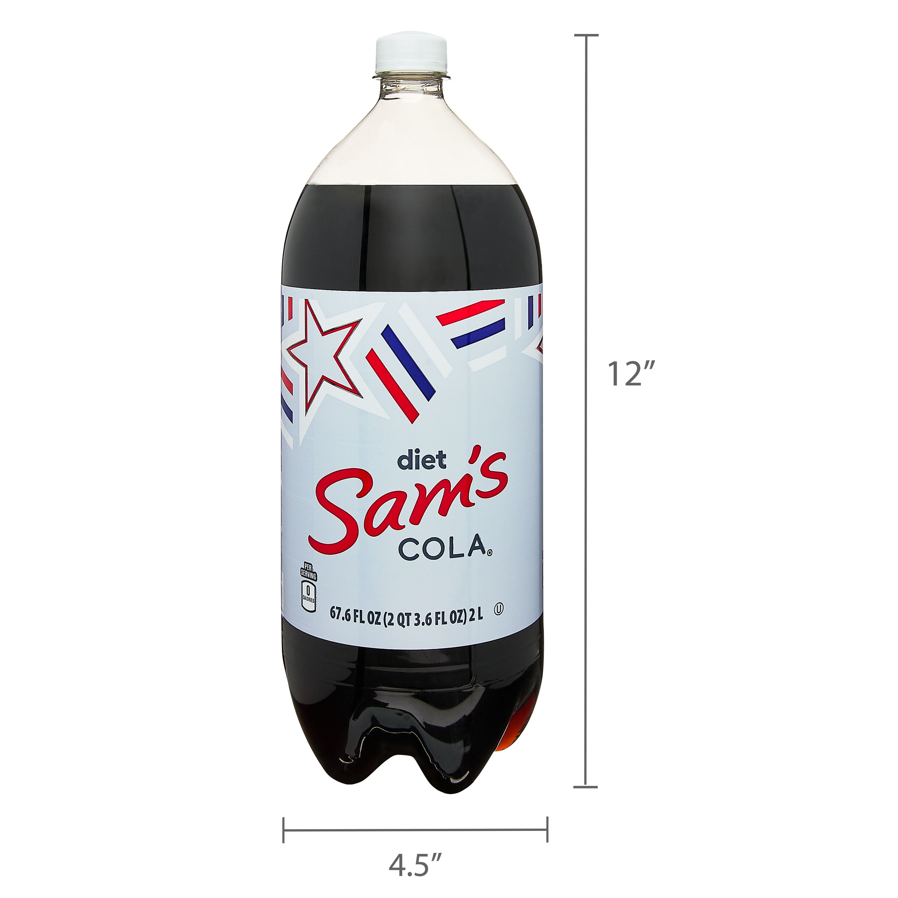 (6 pack) Sam's Cola Diet Soda, 2 Liter Bottle