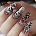 thumbnail image 4 of Juego de 3 placas para estampar uñas con textura floral (36 diseños diferentes): plantillas para manicura con motivos de hojas y plantas. Placa de acero inoxidable con imagen para uñas., 4 of 7