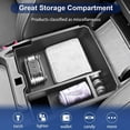 thumbnail image 4 of Car Armrest Storage Box, Maximize Console Storage, Black ABS Plastic, Anti - Rolling Design, 4 of 8