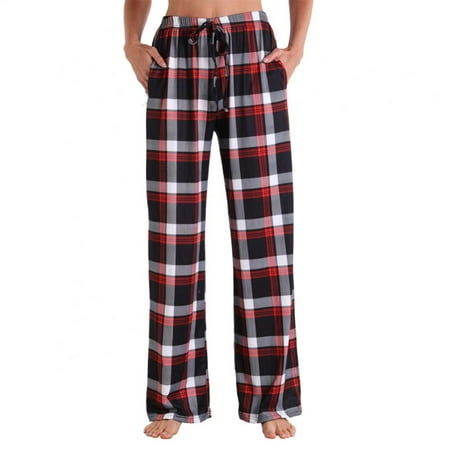 

Women s Lounge Wide Leg Print Sports Sleeping Pants Stretchy Casual Bottoms Home Soft Pajama Pant Plus Size Sleepwear S-3XL