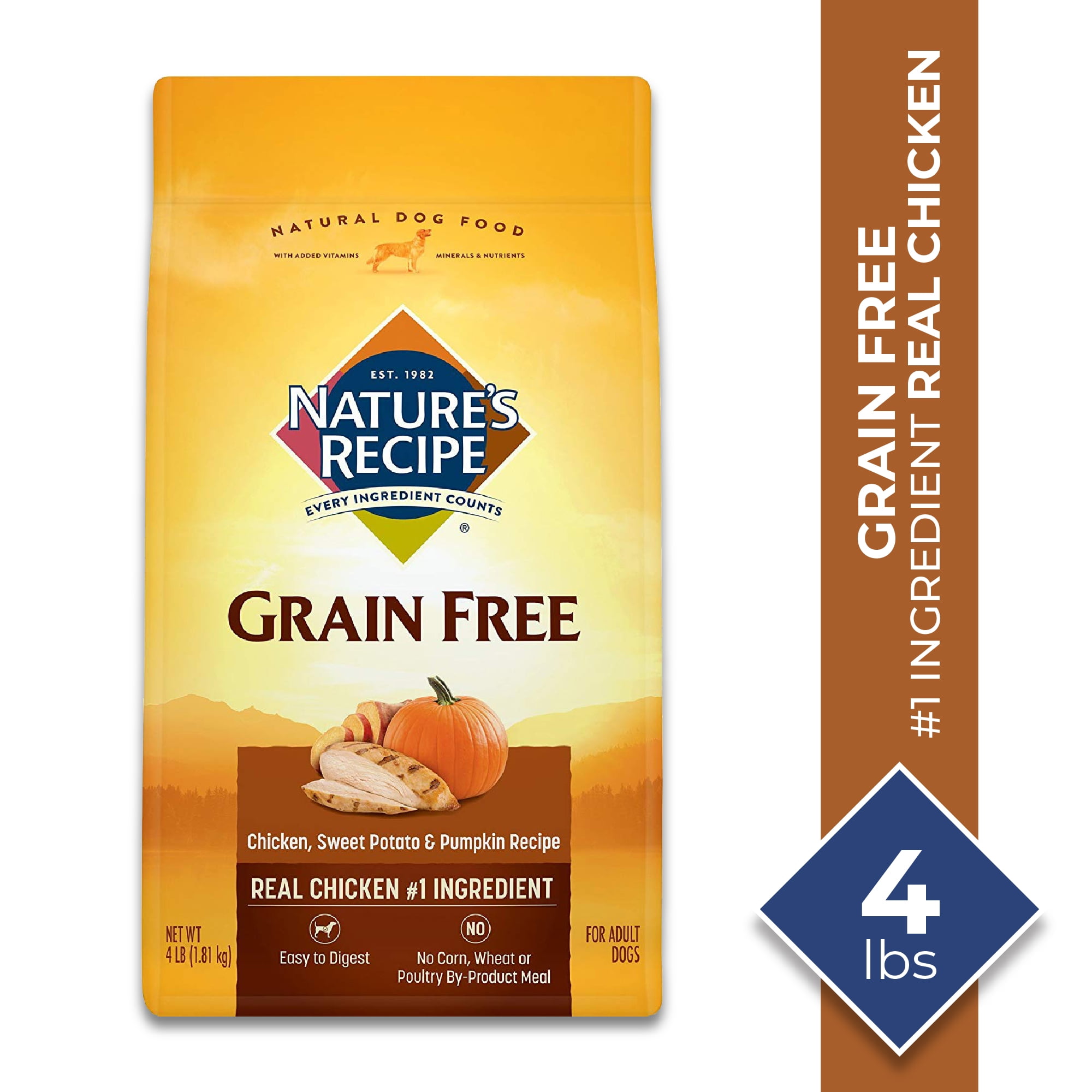 Nature's Recipe Grain Free Easy to Digest Chicken, Sweet ...