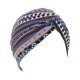 thumbnail image 2 of Qarigey Sombrero de mujer, , transpirable, dulce regalo, sombreros para dormir, nudo preatado, multiusos, plisado, exquisita elasticidad, Sombreros Azul Marino Étnico, 2 of 6