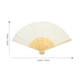 thumbnail image 5 of UPOUART 4-Pack Handheld Fans Portable Cooling Fans for Wedding Guests, Home Decor, Beige Color, Lightweight and Stylish, 5 of 6