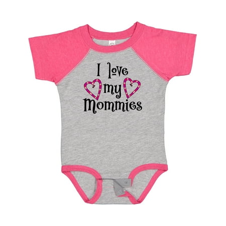 

Inktastic I Love My Mommies- Hearts Gift Baby Boy or Baby Girl Bodysuit