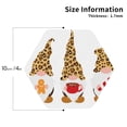 thumbnail image 2 of Sigee Christmas Gnomes In Leopard for Water-Resistant, Heat-Resistant, Non-Slip Leather Coasters Set, Ideal for Coffee Table, Office, Bar, Home Decor-Hexagon, 2 of 6