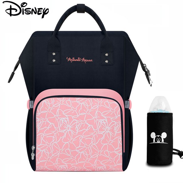 Disney USB Diaper Bag Backpack Mummy Maternity/Nappy Bag Baby Bag Baby Mickey Mouse Travel Nursing Bag Baby Care Bag Wet Bag Gao Jinjia LED