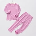 thumbnail image 3 of Zando Ultra Soft Thermal Underwear for Girls Long Underwear Kids Long Johns Thermal Set Girls Base Layer Top & Bottom Extreme Cold Purple 110, 3 of 6