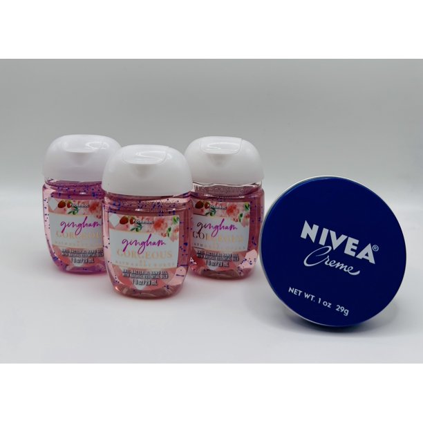Bath and Body Works GINGHAM Hand Sanitizer Gels (3) with (1