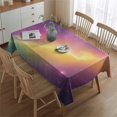 thumbnail image 2 of Colorful Tie Dye Nebula Pattern Rectangle Tablecloth 60"x84",Waterproof Polyester Rectangle Table Cloth, Wipeable Spillproof Polyester Tablecloth for Dining, Camping, Indoor and Outdoor, 2 of 5