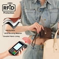 thumbnail image 7 of Montana West Small Wallet for Women Floral Embossed RFID Bifold Mini Card Holder with Tassel , Coffee, 7 of 7
